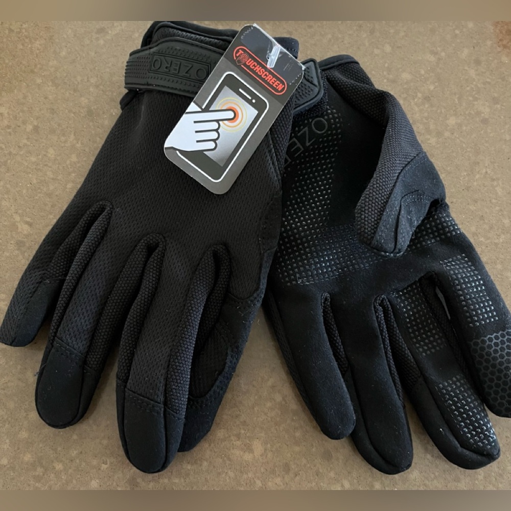 Unisex Black Touchscreen Gloves